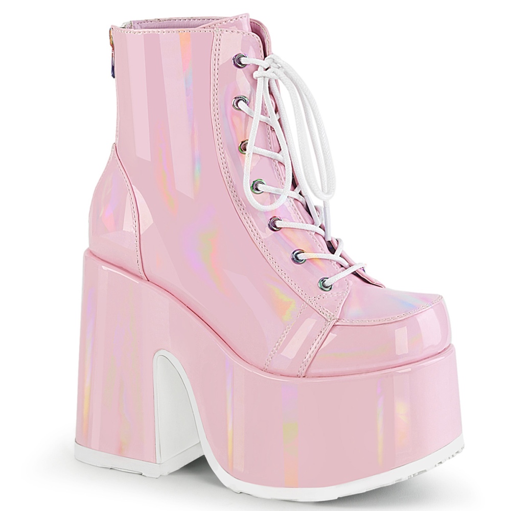 DemoniaCult - CAMEL-203 Plateau Laarzen - Roze